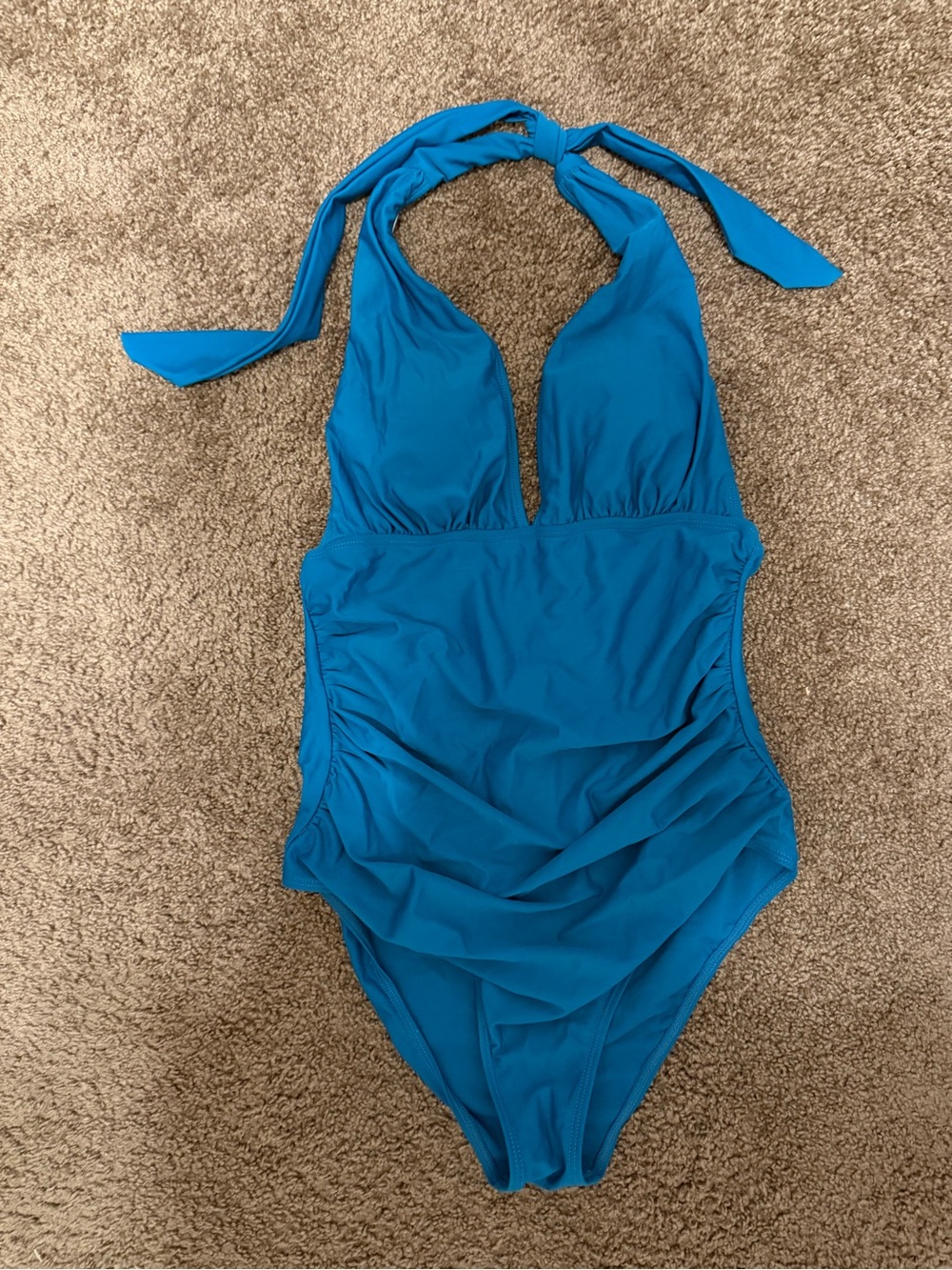 Cupshe Teal Halter One-Piece Swimsuit New WithTags